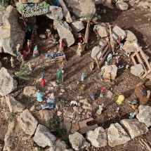 Christmas crib on top of Penya Blance